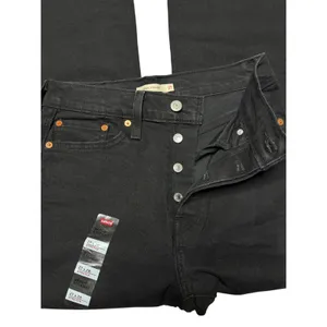 Levi's Black Wedgie Straight Denim Jeans size 27 NEW thumbnail 2
