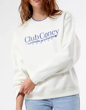 PacSun Coney Island Picnic Club Coney Leisure & Fitness Crew Neck Sweatshirt thumbnail 1