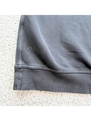 Lululemon Black Pullover Hoodie 10 Womens Athleisure Minimal Logo Sweatshirt thumbnail 5