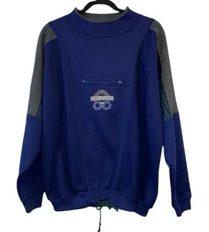 Vintage Gitano Blue Pullover Sweatshirt 90s Utility‎ Aesthetic Retro Sport Core thumbnail 1