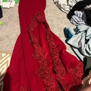 Hello Molly Svelte Lace Embroidered Maxi Dress | Red size 6‎ thumbnail 9