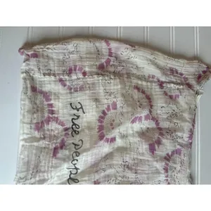 Free People Tote Shoulder Bag Lightweight Gauzy Boho‎ Hippie Cotton Shopping thumbnail 2