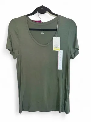 A New Day Sage Olive Green Oversized T-Shirt Sz XS NWT thumbnail 1