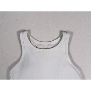 Lululemon Ebb To Street Racerback Crop Tank Size 6 White Ribbed Gym Yoga Pilates thumbnail 5