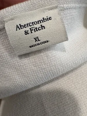 Abercrombie & Fitch Elevated Knit Halter Tank White Size XL Summer Essential thumbnail 7