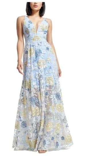 Dress The Population Samira Embellished Chiffon Gown thumbnail 1