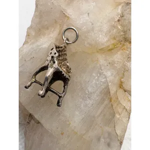 Vintage Sterling Silver Chair Charm Miniature Furniture Pendant 1.84g thumbnail 5