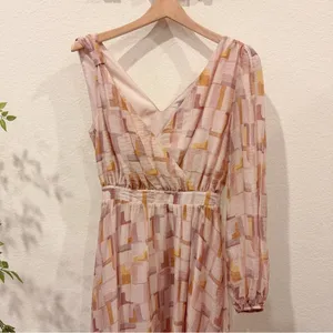 En Saison Winnie One Sleeve Maxi Dress in Sugar Berry Size Small NWT thumbnail 3