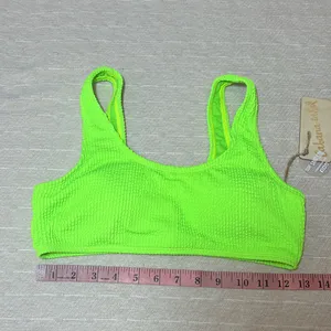 CABANA DEL‎ SOL Lime Green Neon bikini Size M thumbnail 8