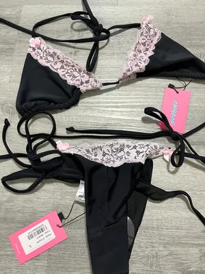 Edikted Cassey Lacey String Bikini Set (NEVER WORN) thumbnail 1