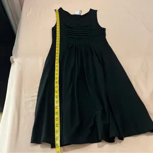 Lunn‎ by Lilith Black Lightweight Cotton Dress Mesh Trim Fit & Flare Pockets thumbnail 15