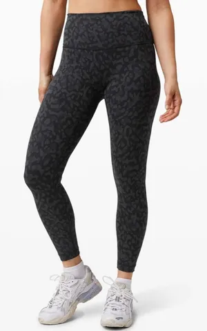 Lululemon Wunder Train High-Rise Tight 25" Formation Camo Deep Coal Multi SZ 4 thumbnail 1