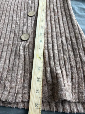 Cozy Ribbed Button-Side Women’s Top in Taupe thumbnail 6