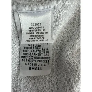 Retro Brand Woodstock Graphic Crewneck Sweatshirt Gray Women's Size Small thumbnail 10