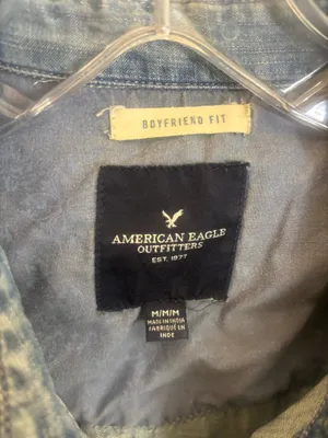 American Eagle Denim Shirt with Pearl Snaps thumbnail 2