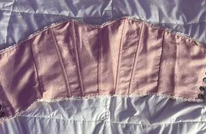 SheIn Pink Lace Up Corset thumbnail 2