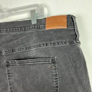 Madewell 9" High-Rise Skinny Jeans in Black Sea Raw Hem Plus Size 37 EUC T2555 thumbnail 9