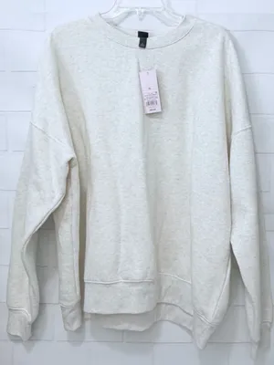 Wild Fable Women's Oversized Pullover Sweatshirt Gray Size XL NWT thumbnail 4