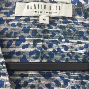 Hunter Bell Jenkins Puff Sleeve Statement Dress‎ M Resort Day Dress Oversize thumbnail 8