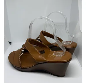 Italian Shoemakers Brown Wedge Sandals thumbnail 3