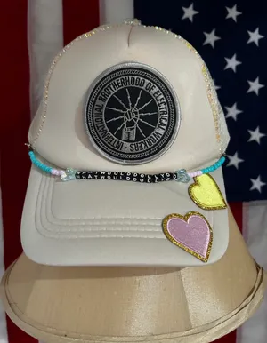Hat chain What Would Dolly Do handmade brand new Blue thumbnail 1