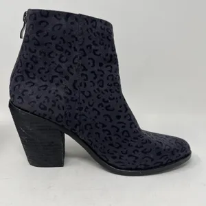 Vintage Havana Rook Black Cheetah‎ Zip Up Ankle Booties Boots Women's Size 7.5 thumbnail 7