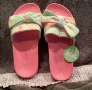 NWT Funky Monkey Womens Bowknot Casual Beach Slipon Sandals / Water Shoes Size:7 thumbnail 4