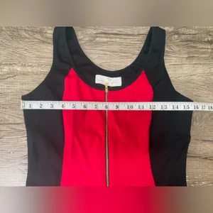 Amanda Uprichard black and‎ red body con dress size medium NWT thumbnail 6