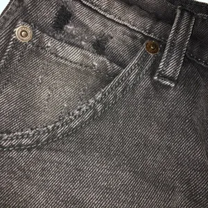 We the Free Size 27‎ Black denim distressed, vintage inspired, mini skirt. thumbnail 9