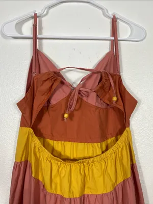 Tiered Colorblock Maxi Dress thumbnail 8