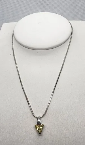 Lia Sophia Silver & Yellow Necklace thumbnail 1