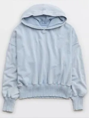 Aerie Blue Hoodie Sweatshirt Size Small thumbnail 1