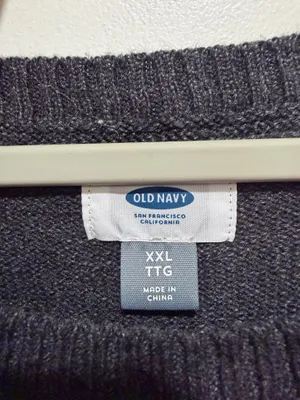 Old Navy Charcoal Gray Oversized Knit Tunic Sweater Side Slits Size XXL thumbnail 9