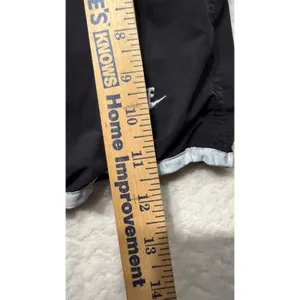Nike Sportswear Womens Black Running Shorts Grey Trim Size M 8-10 vintage thumbnail 7