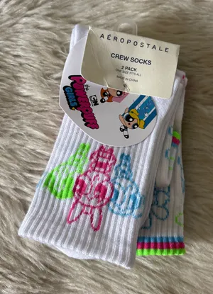 Aeropostale Powerpuff Girls Crew Socks thumbnail 1