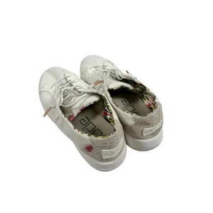 Hey Dude Karina Natural Coconut White Canvas Sneakers Womens 6 thumbnail 4