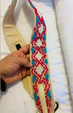 Anthropologie Geo Beaded Bag Strap NWT thumbnail 5