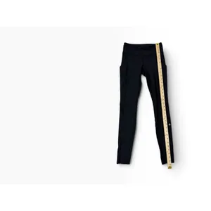 Lululemon Black Cropped Pocket Leggings Size 2 thumbnail 6