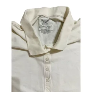 Faded Glory Womens Arctic‎ White Short Sleeve Polo Shirt XXL 20 XFGL14060SO thumbnail 3