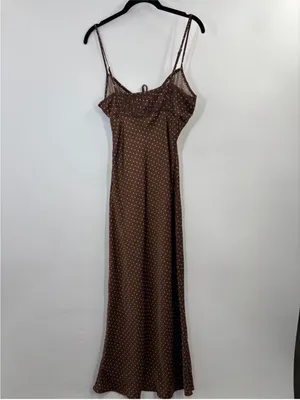 Ciao Lucia Leo Satin Midi Dress in Siena Polka Dot thumbnail 6