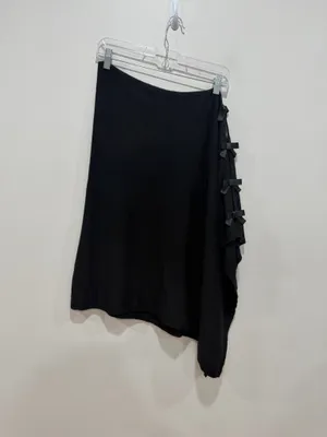 Lilly Pulitzer Sugar Town Wrap Black Bow Detail Cashmere Blend One Size thumbnail 2