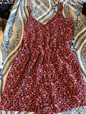 Red romper thumbnail 1