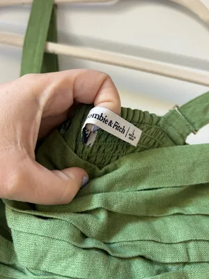 Abercrombie Green Sleeveless Women's Dress thumbnail 4