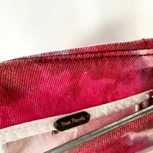 Free People Size 8 Mini Skirt‎ Denim Red Tie Dye Modern Femme Flamingo Flame 335 thumbnail 9