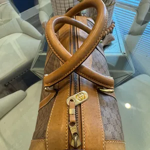 Gucci Brown Monogram Tote Bag thumbnail 6