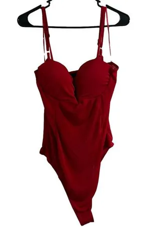 Red Bodysuit Size 3X thumbnail 1