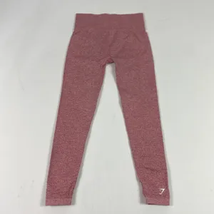 Gymshark Leggings Womens Pink Seamless High Waist‎ Textured Yoga Gym Pants thumbnail 6