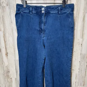Maeve Anthropologie Bohemian High Rise Tailored Flare Jeans Medium Wash‎ Size 32 thumbnail 5