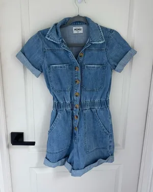 Show Me Your Mumu Cannon Romper in Ocean Spray thumbnail 1