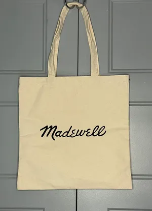 Madewell Do Well Canvas Tote Bag Cream 15 X 15 thumbnail 1